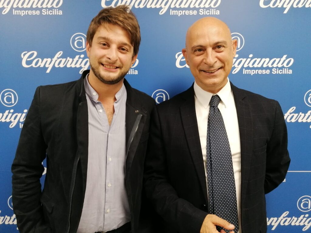 Francesco Coco con Salvatore Porretto, presidente agroalimentare
